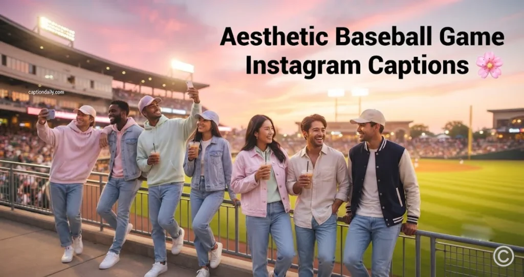 Aesthetic Baseball Game Instagram Captions