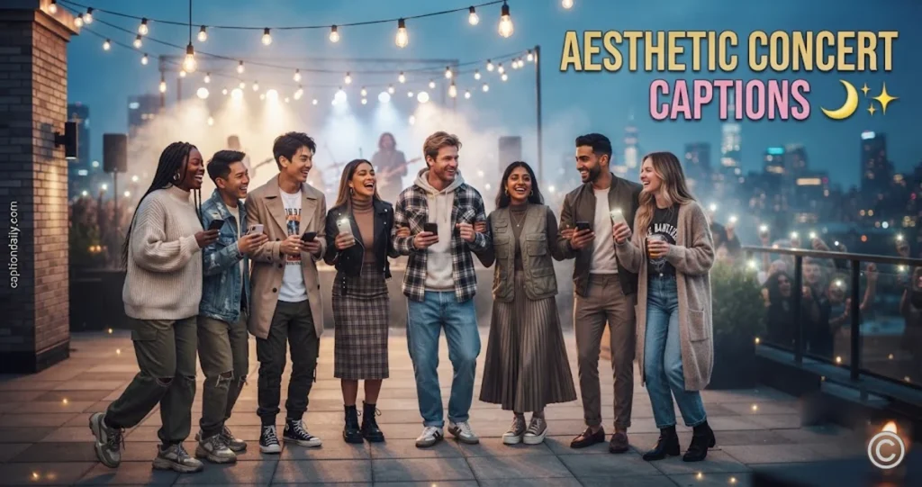 Aesthetic Concert Captions 