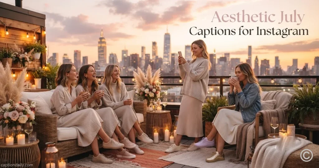 Aesthetic July Captions for Instagram