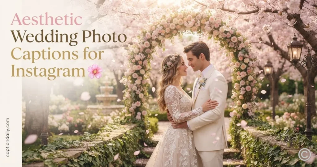 Aesthetic Wedding Photo Captions for Instagram 