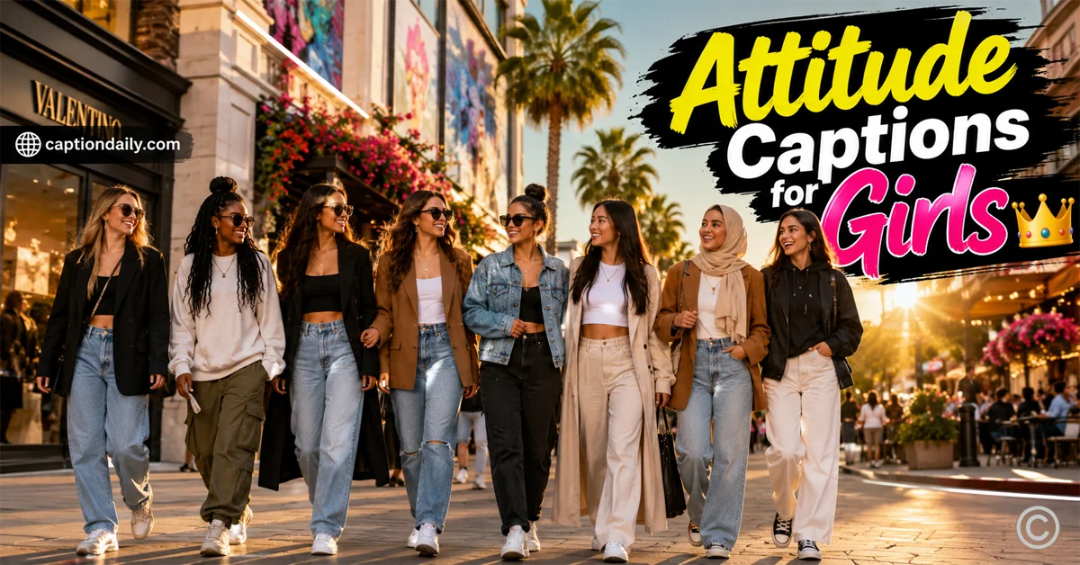 Attitude Captions for Girls
