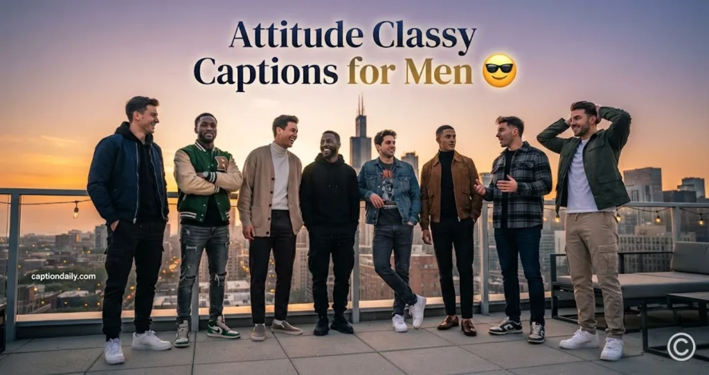 Attitude Classy Captions for Men