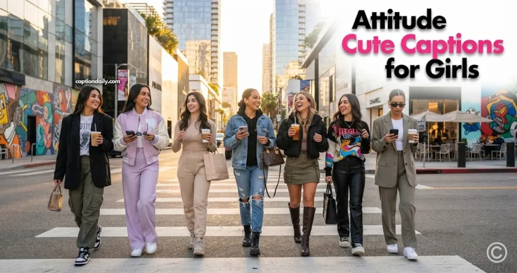 Attitude Cute Captions for Girls