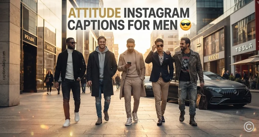 Attitude Instagram Captions for Men