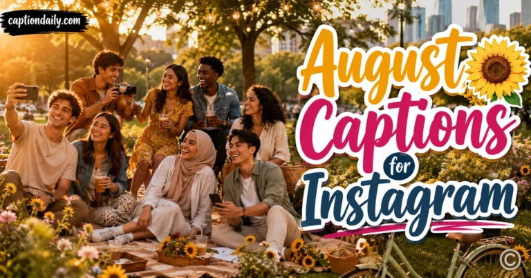 August Captions for Instagram