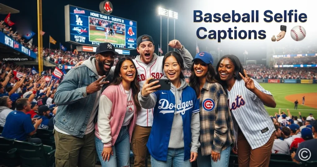 Baseball Selfie Captions