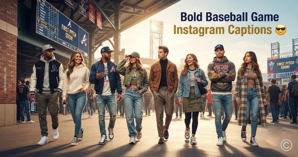 Bold Baseball Game Instagram Captions