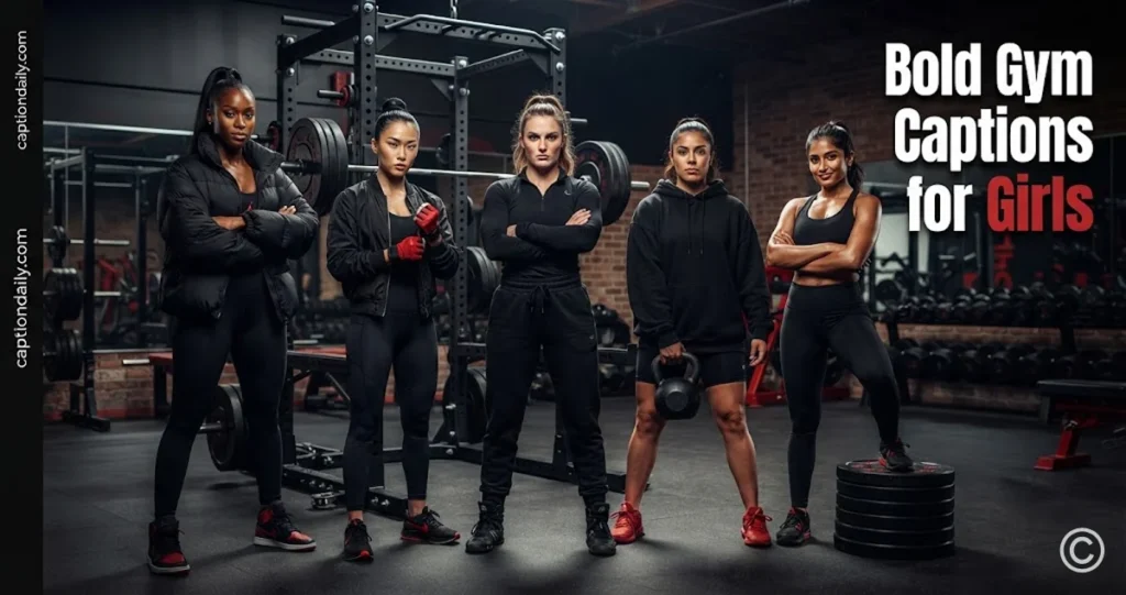 Bold Gym Captions for Girls 