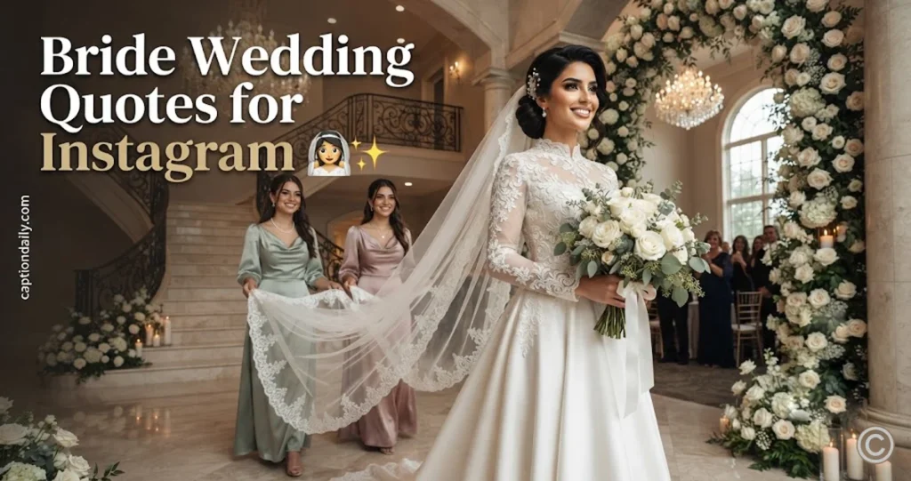 Bride Wedding Quotes for Instagram 