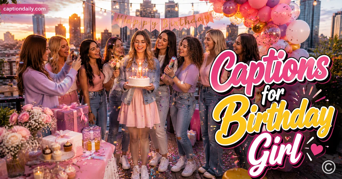 Captions for Birthday Girl
