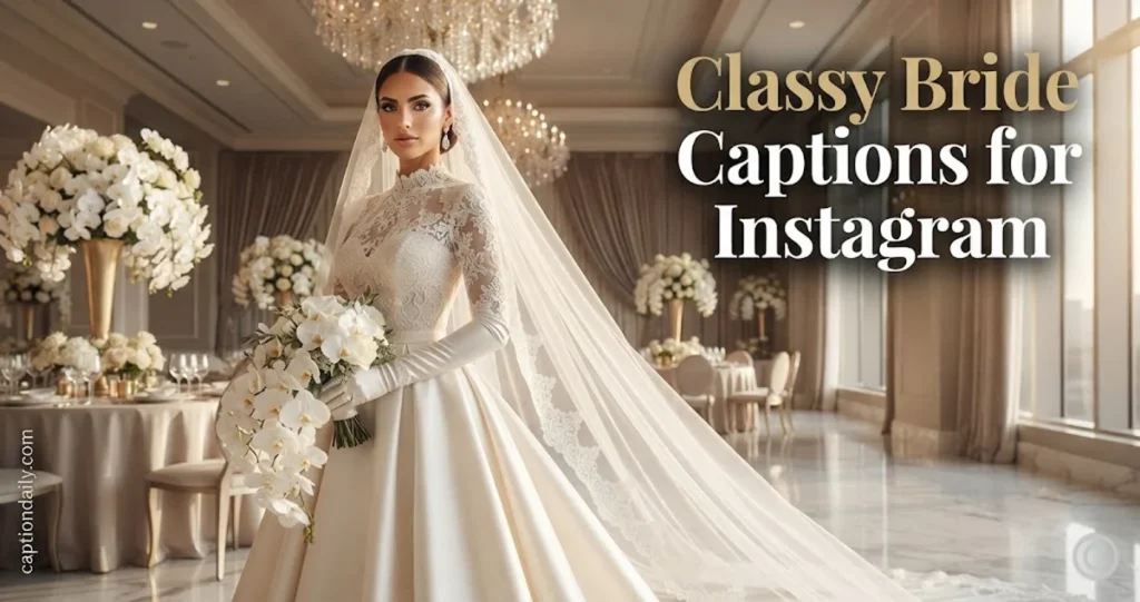 Classy Bride Captions for Instagram