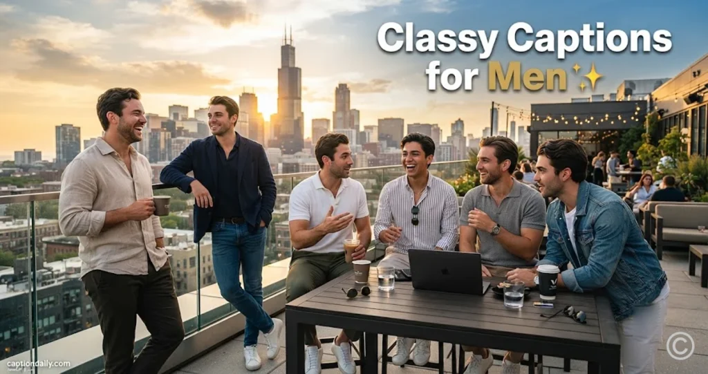 Classy Captions for Men