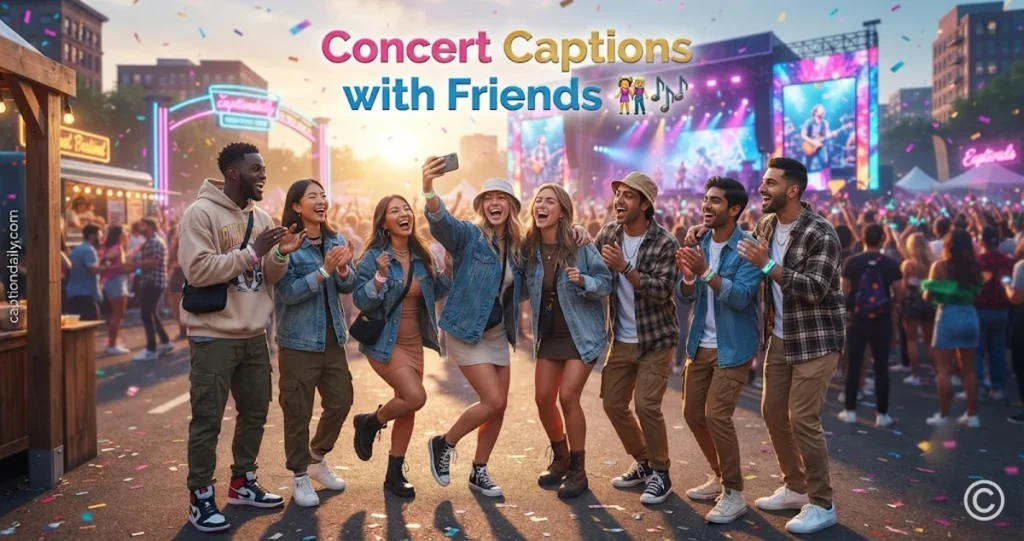 Concert Captions with Friends