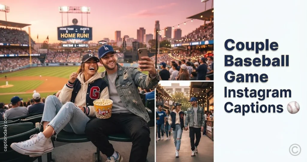 Couple Baseball Game Instagram Captions