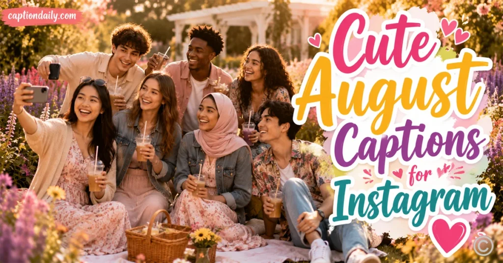 Cute August Captions for Instagram 