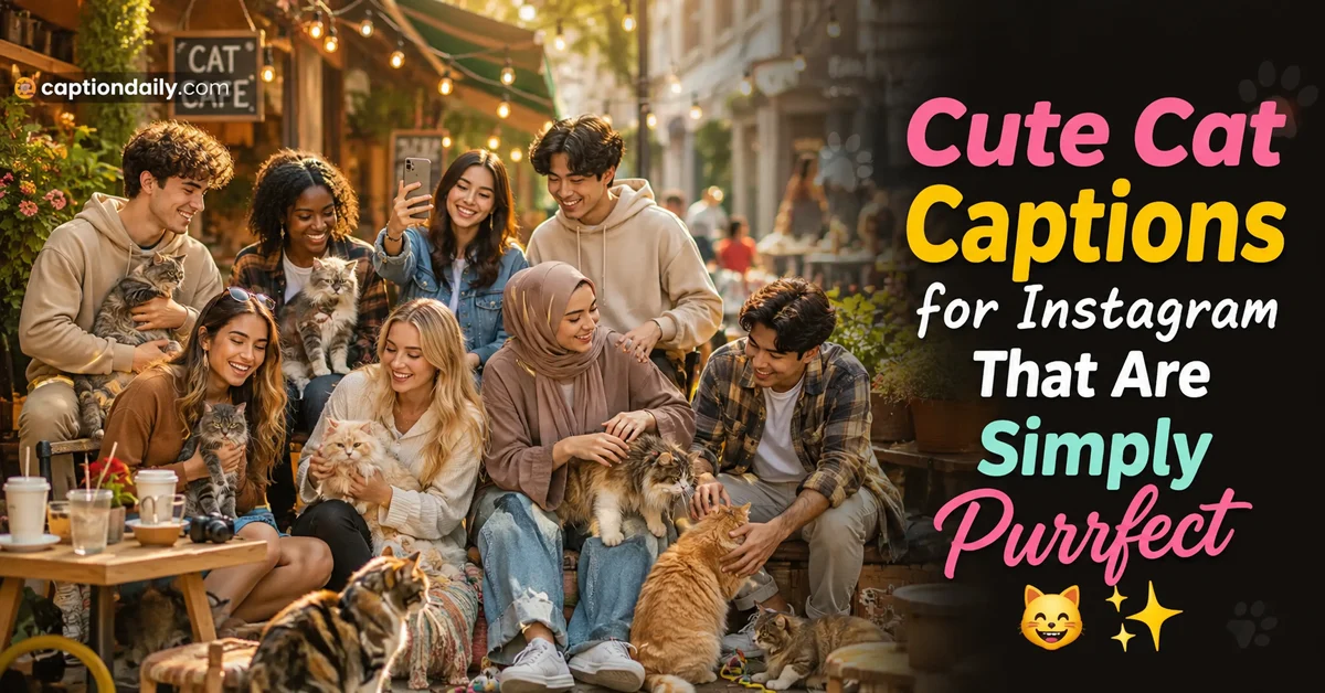 Cute Cat Captions for Instagram Funny & Cute Ideas