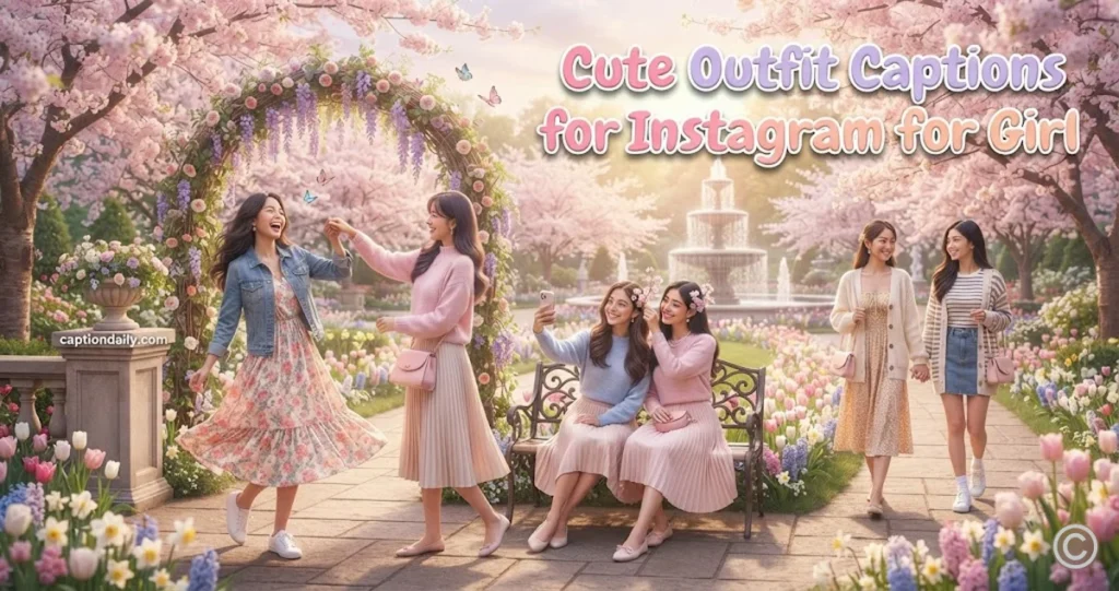 Cute Outfit Captions for Instagram for Girl