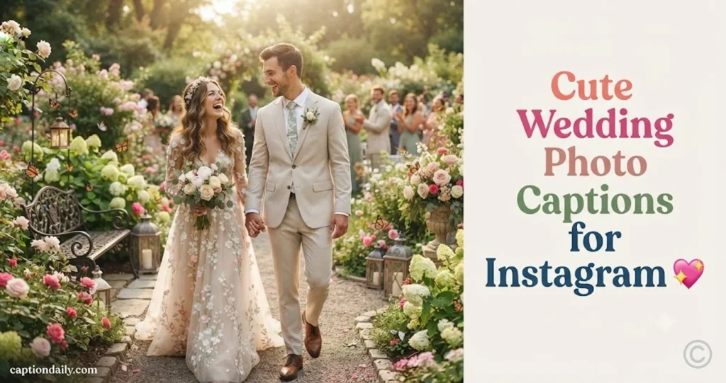 Cute Wedding Photo Captions for Instagram