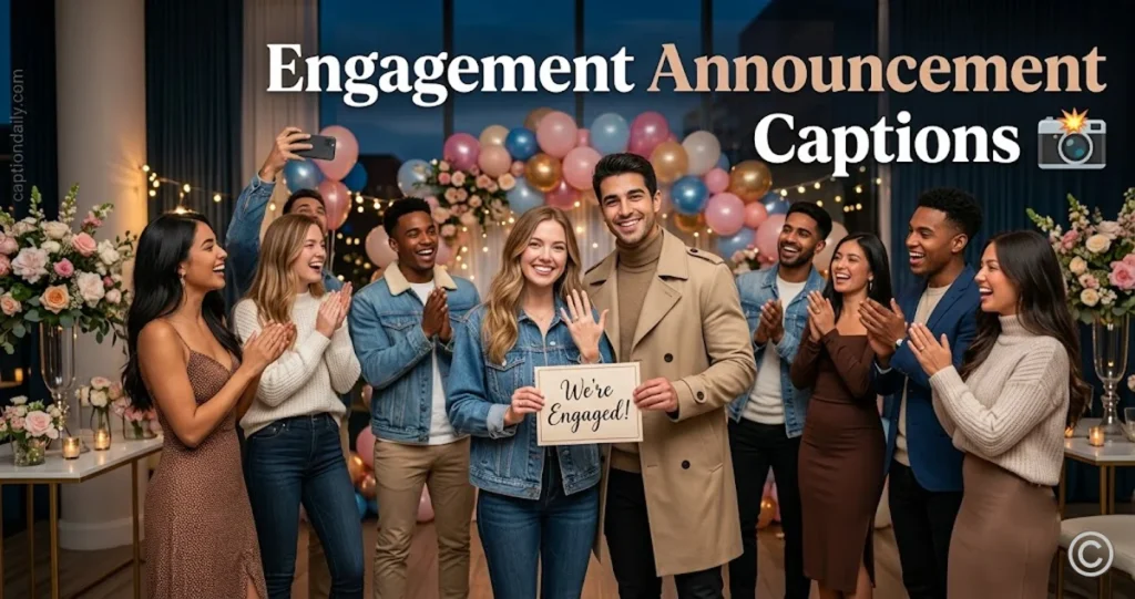 Engagement Announcement Captions