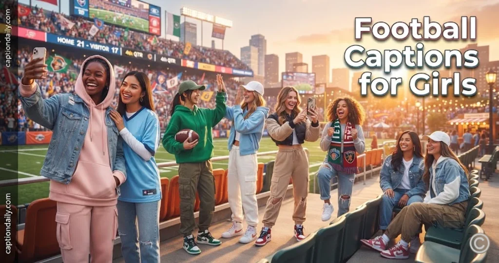 Football Captions for Girls