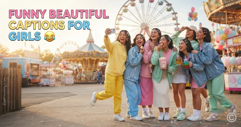 Funny Beautiful Captions for Girls
