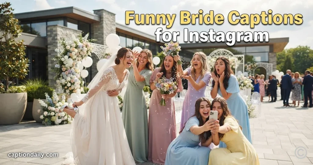 Funny Bride Captions for Instagram 