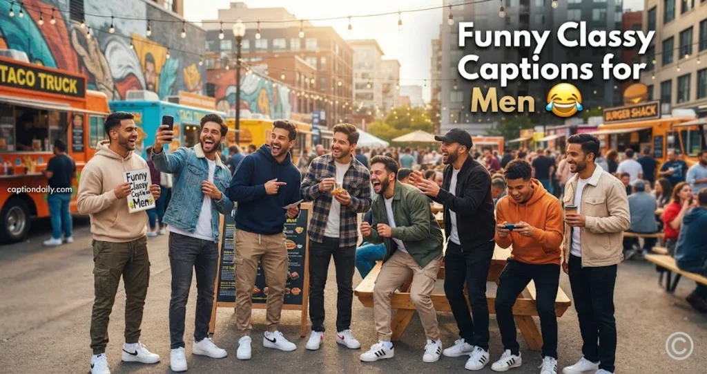 Funny Classy Captions for Men 