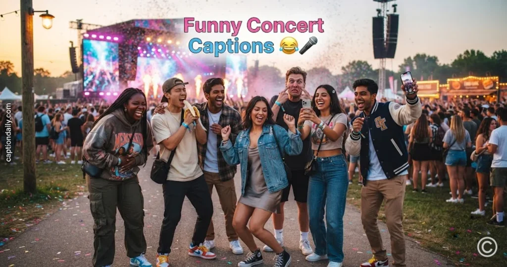 Funny Concert Captions 