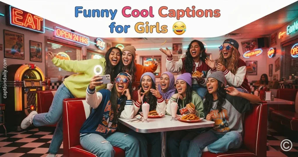 Funny Cool Captions for Girls