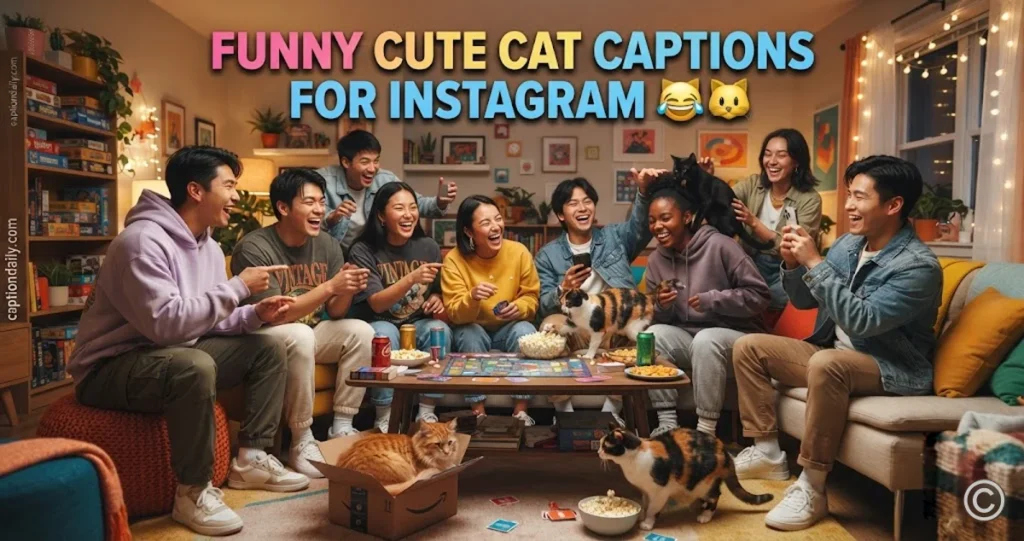 Funny Cute Cat Captions for Instagram 