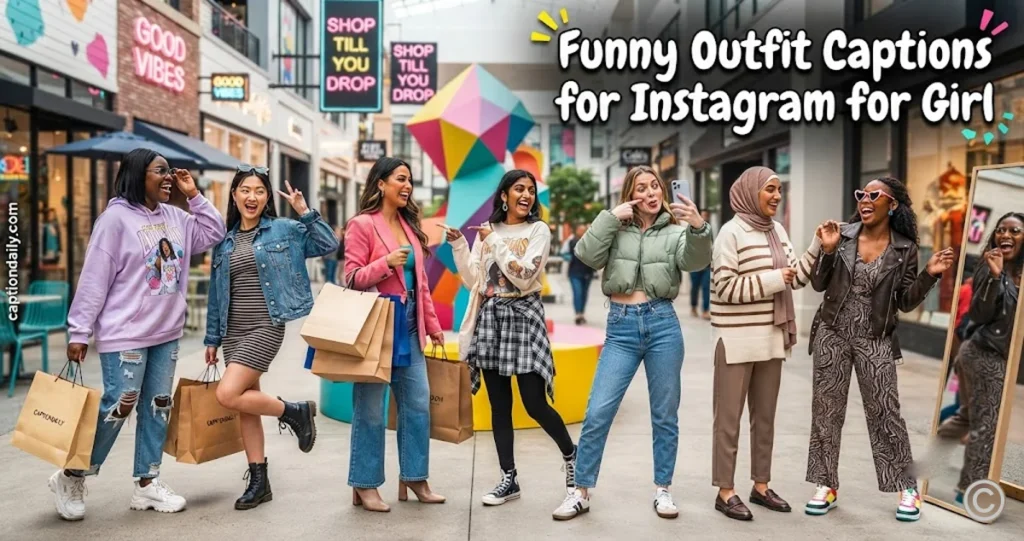 Funny Outfit Captions for Instagram for Girl 