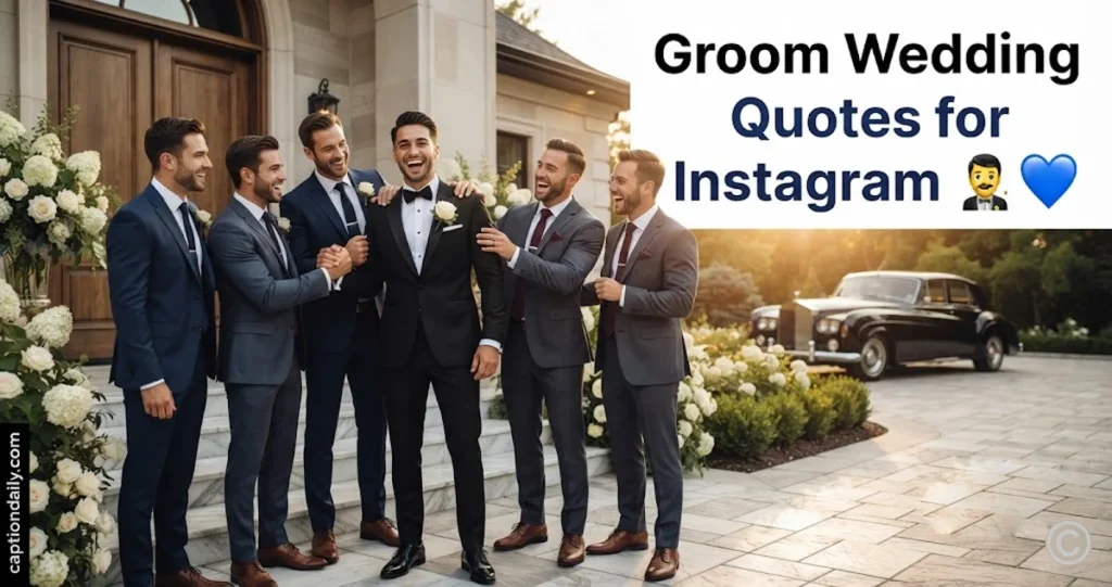 Groom Wedding Quotes for Instagram
