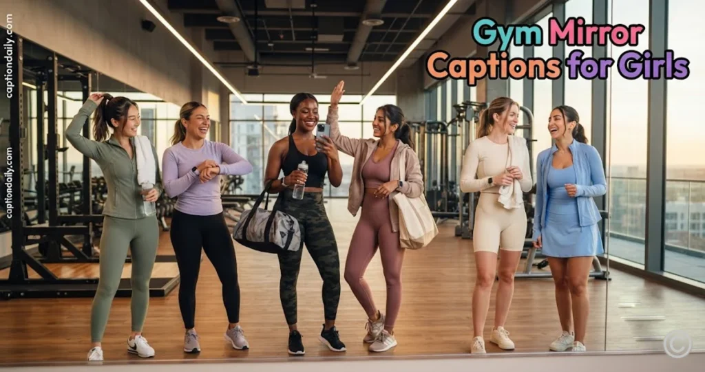 Gym Mirror Captions for Girls