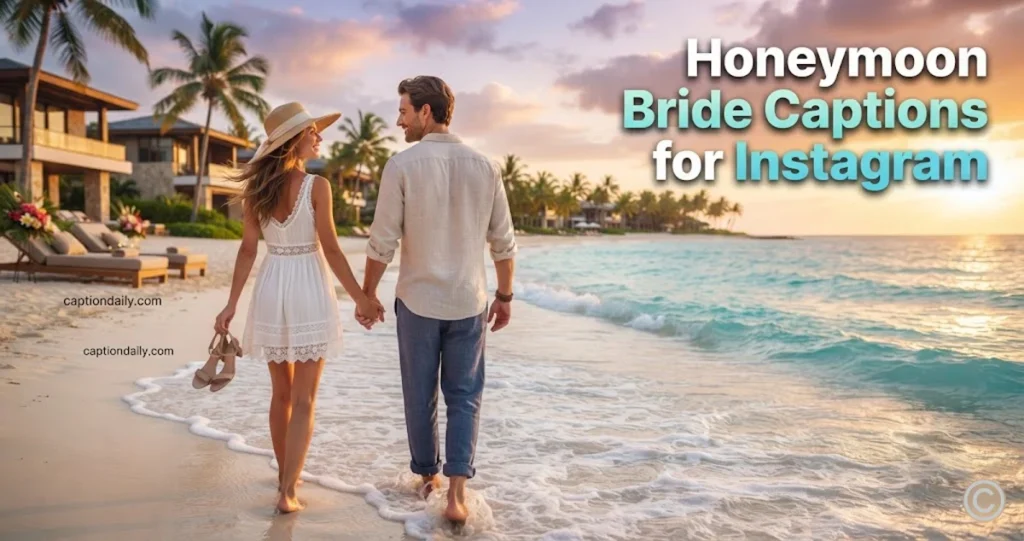 Honeymoon Bride Captions for Instagram