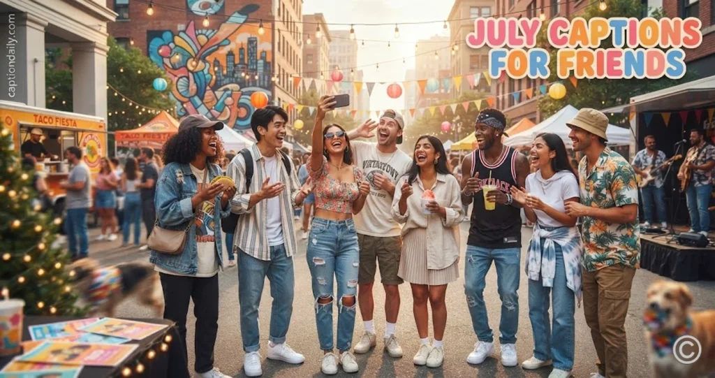 July Captions for Friends