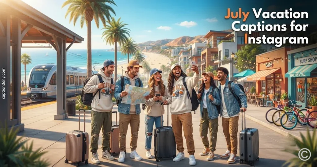 July Vacation Captions for Instagram