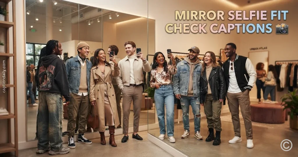 Mirror Selfie Fit Check Captions