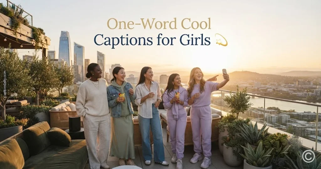 One-Word Cool Captions for Girls