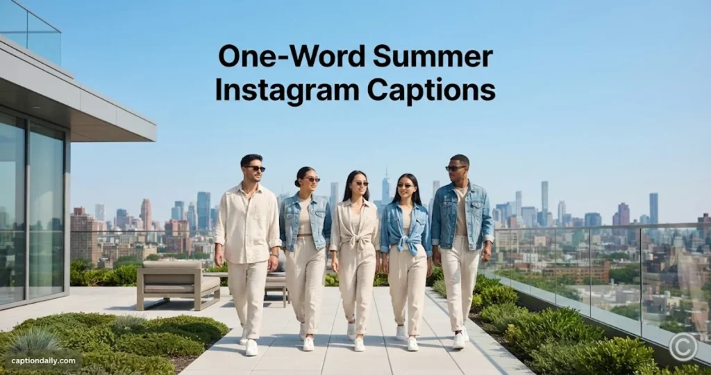 One-Word Summer Instagram Captions