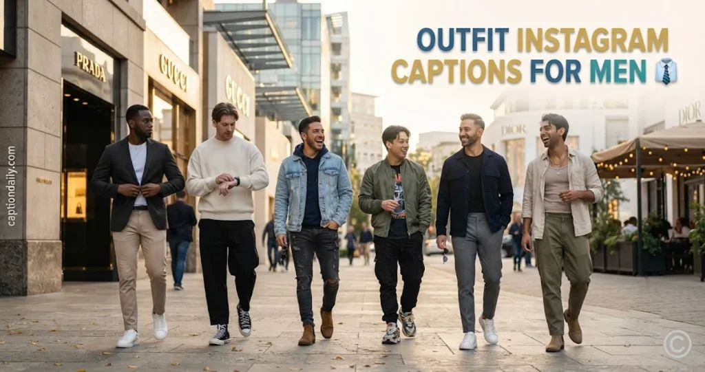 Outfit Instagram Captions for Men