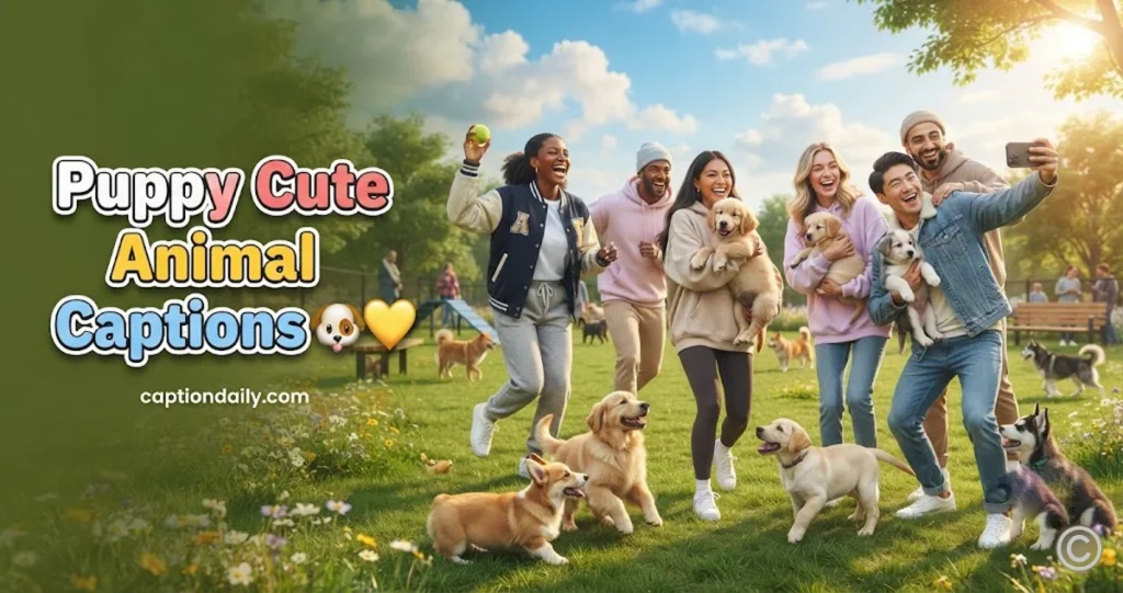 Puppy Cute Animal Caption
