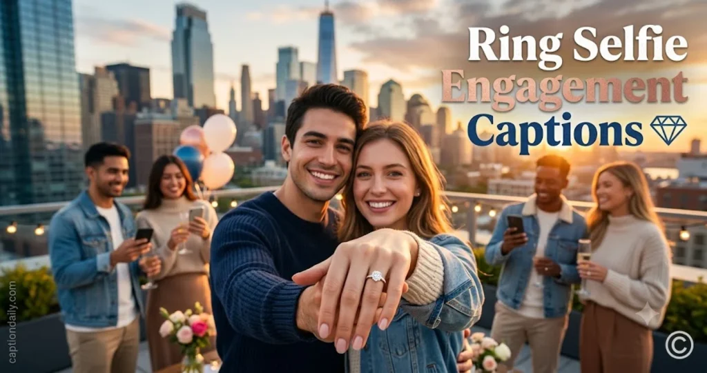 Ring Selfie Engagement Captions