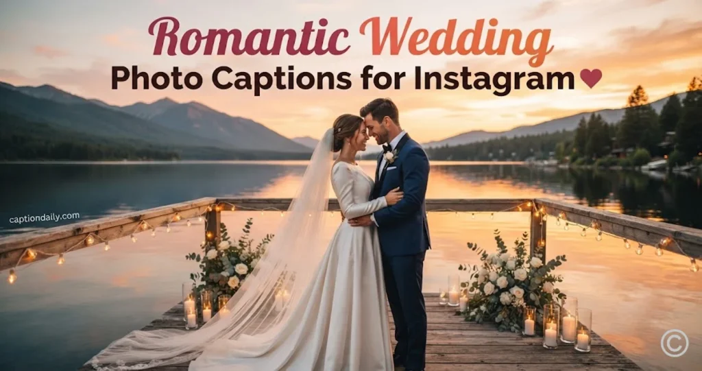 Romantic Wedding Photo Captions for Instagram
