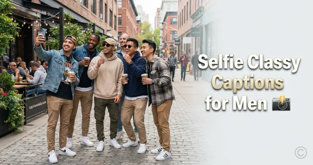 Selfie Classy Captions for Men