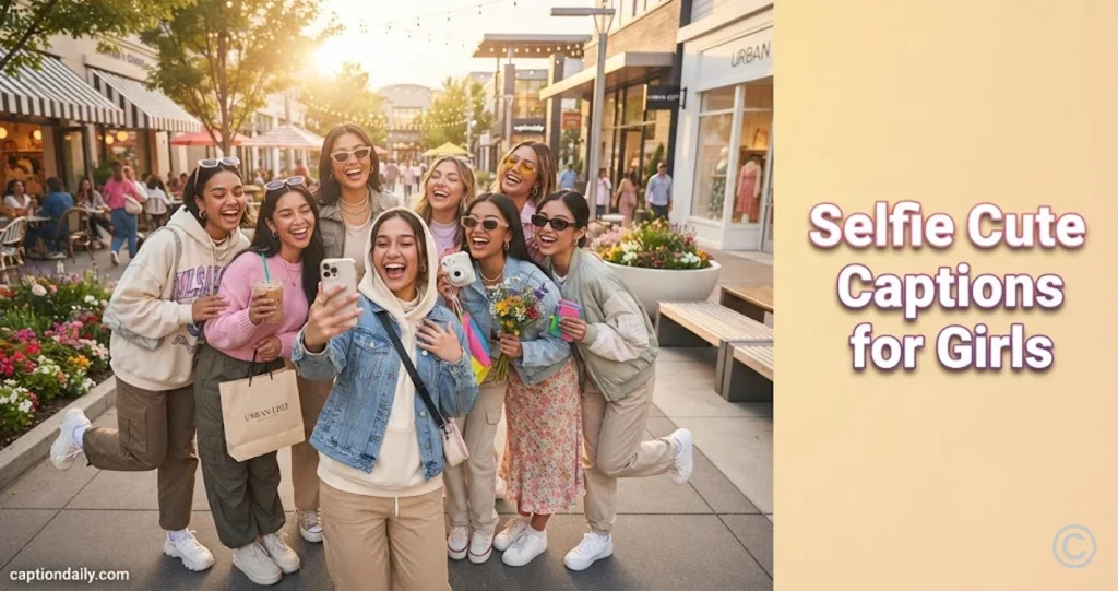 Selfie Cute Captions for Girls