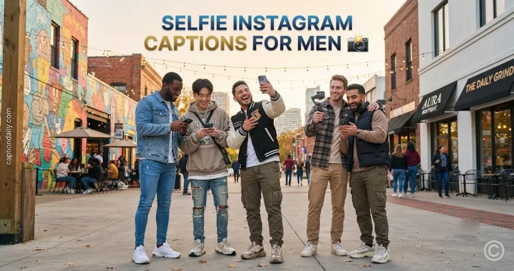 Selfie Instagram Captions for Men