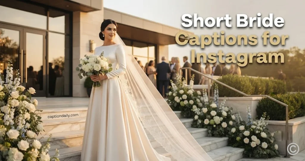 Short Bride Captions for Instagram