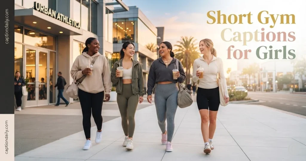 Short Gym Captions for Girls 