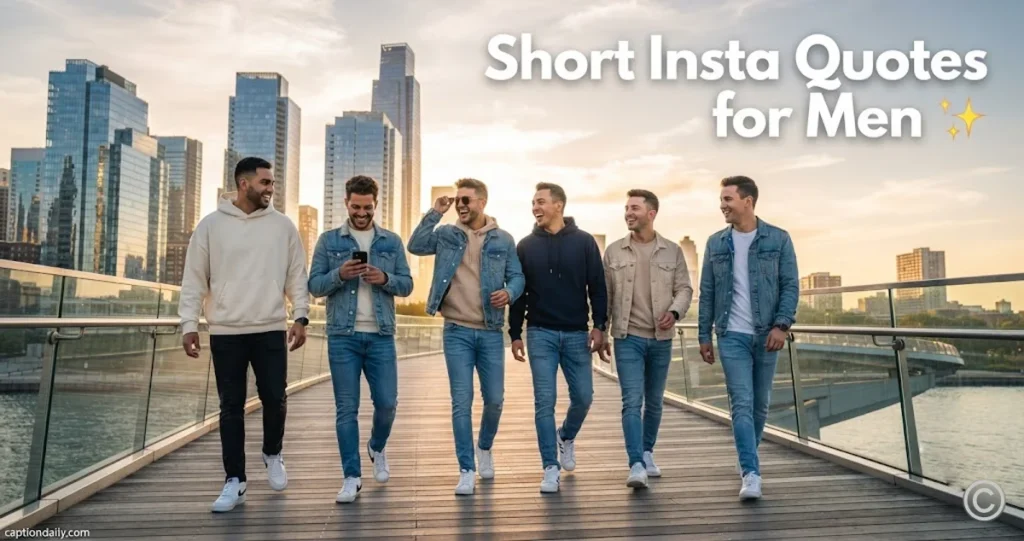 Short Insta Quotes for Men 