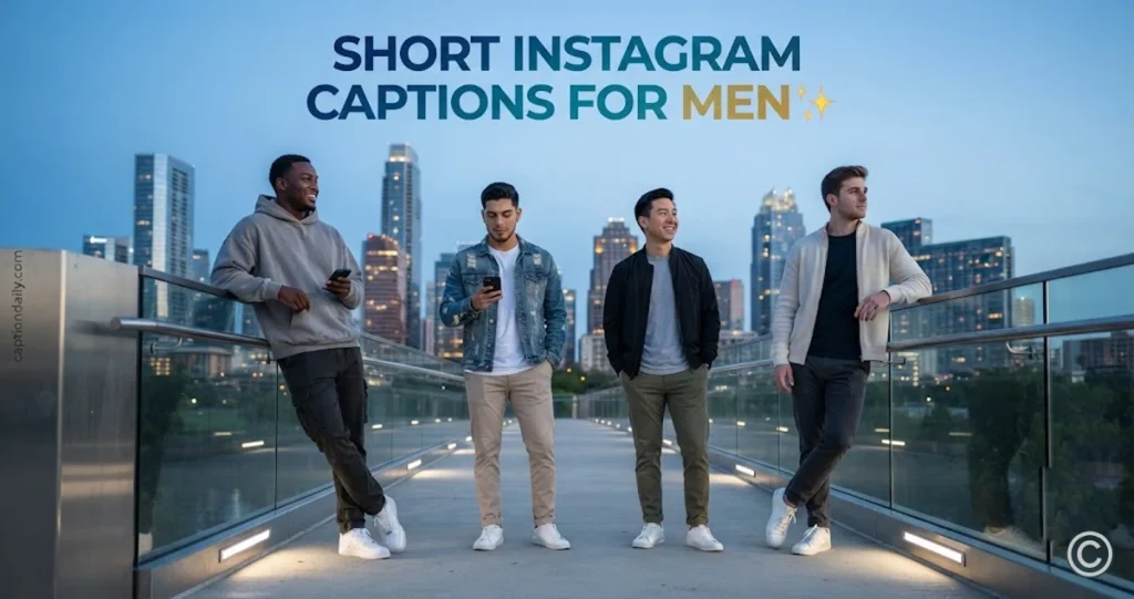 Short Instagram Captions for Men